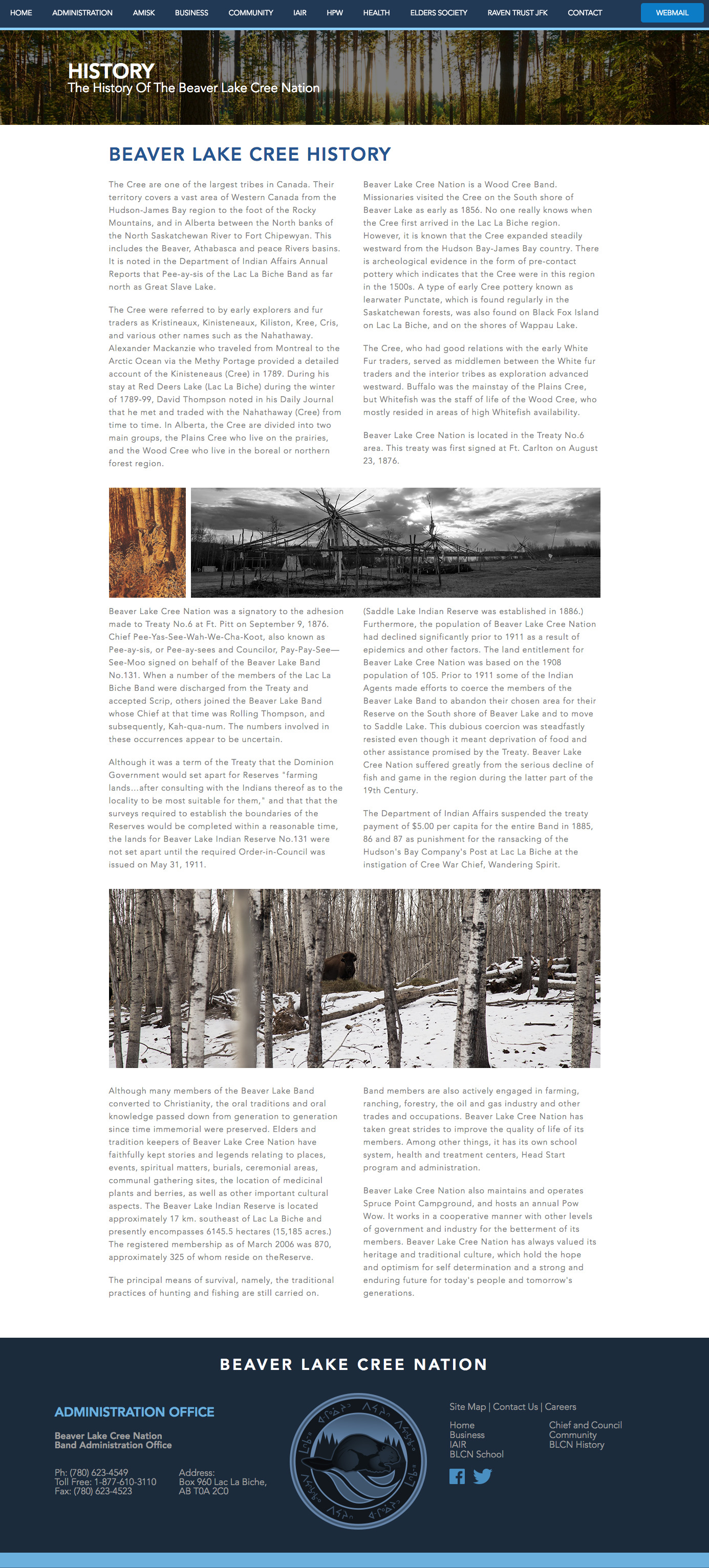 Screenshot 2018 09 30 Beaver Lake Cree History A History of Canada’s Cree People from Life before Treaty 6 to Today
